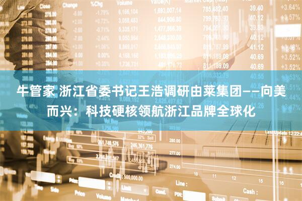 牛管家 浙江省委书记王浩调研由莱集团——向美而兴：科技硬核领航浙江品牌全球化