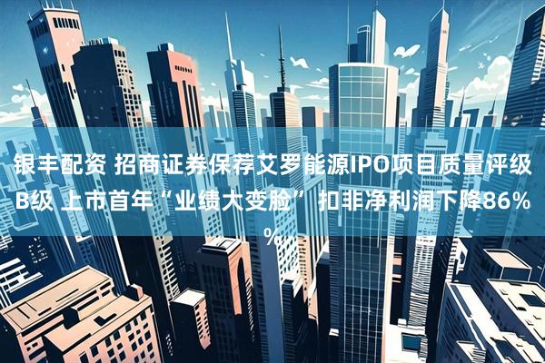 银丰配资 招商证券保荐艾罗能源IPO项目质量评级B级 上市首年“业绩大变脸” 扣非净利润下降86%